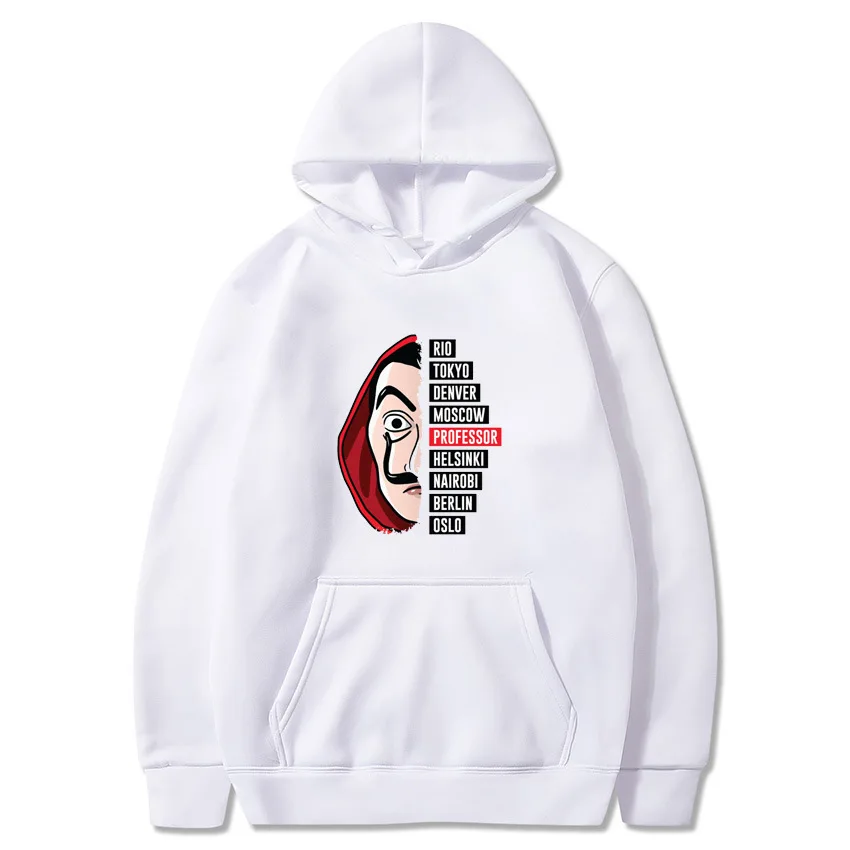 Women Hoodies La Casa De Papel 3D Print Letter Female Sweatshirts Casual Fashion Loose House of Pap