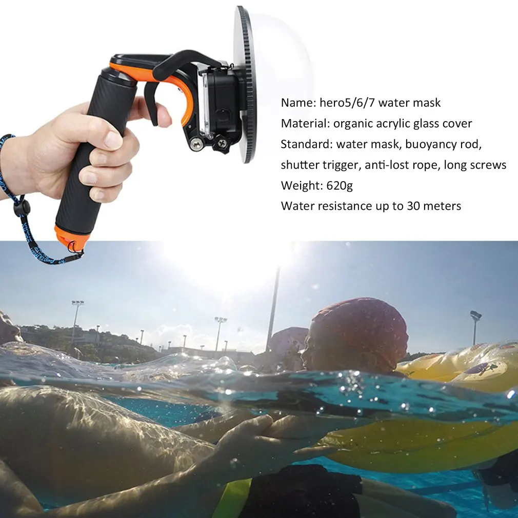 Порт водонепроницаемый корпус чехол для GoPro Hero 5 Black Hero 6 Hero 7 триггер купольная крышка объектив съемка аксессуары
