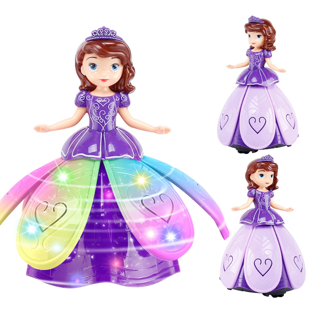 Музыка Танцы вращающаяся Фея Принцесса музыкальная игрушка электрическая кукла