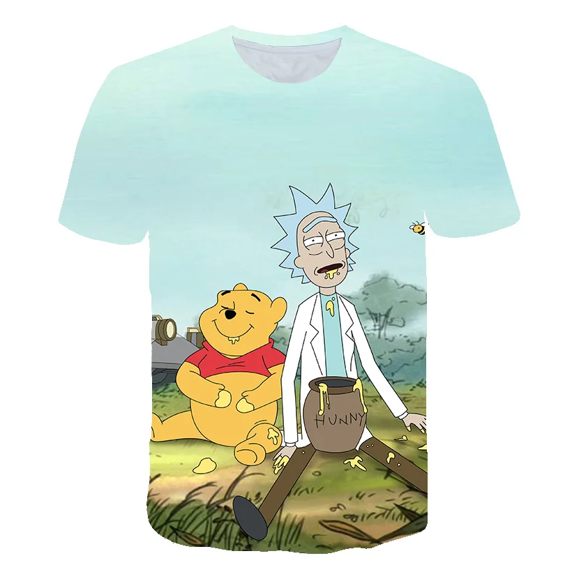 Новинка 2019 футболка Rick And Morty Мужская &quotАниме&quot с 3d принтом Футболка в стиле хип