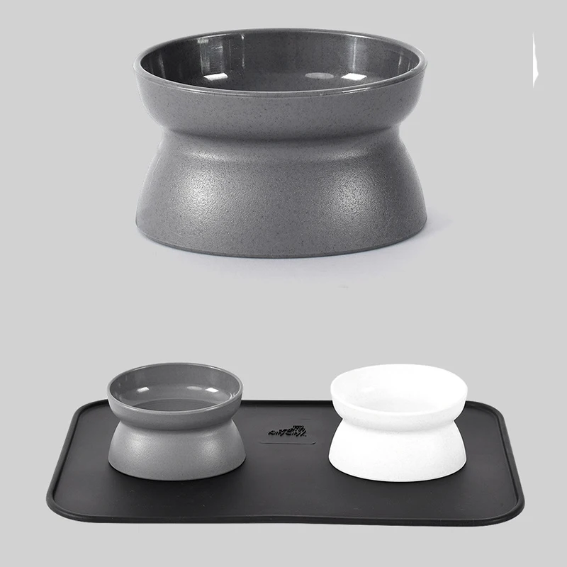 Non-slip Cat Bowls with Raised Stand Oblique Pet Food Water Bowl For Cats Dogs Pet Water Drinking Feeder Pet Products Cat Bowls