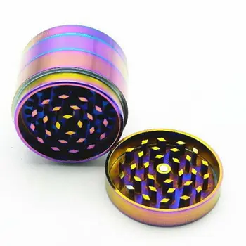 

4 Layers Metal Tobacco Crusher Hand Muller Smoke Herbal Herb Grinder Colorful Cigarette Grinder 40MM 50MM
