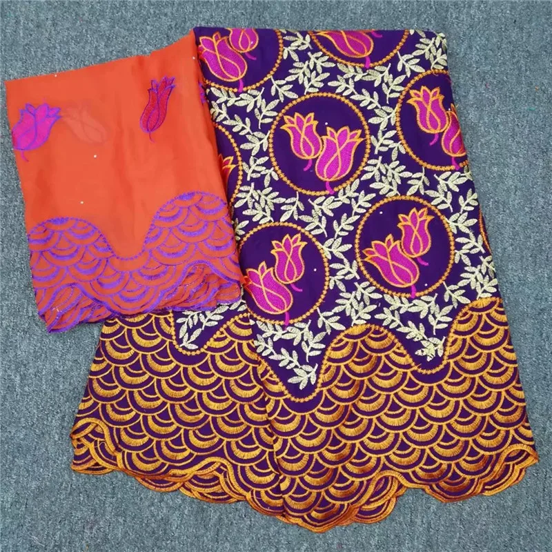 

2019 Latest Swiss voile Lace Fabric 100% Cotton Embroidery High Quality African French Cotton Laces Fabrics 5+2Yards/Lot