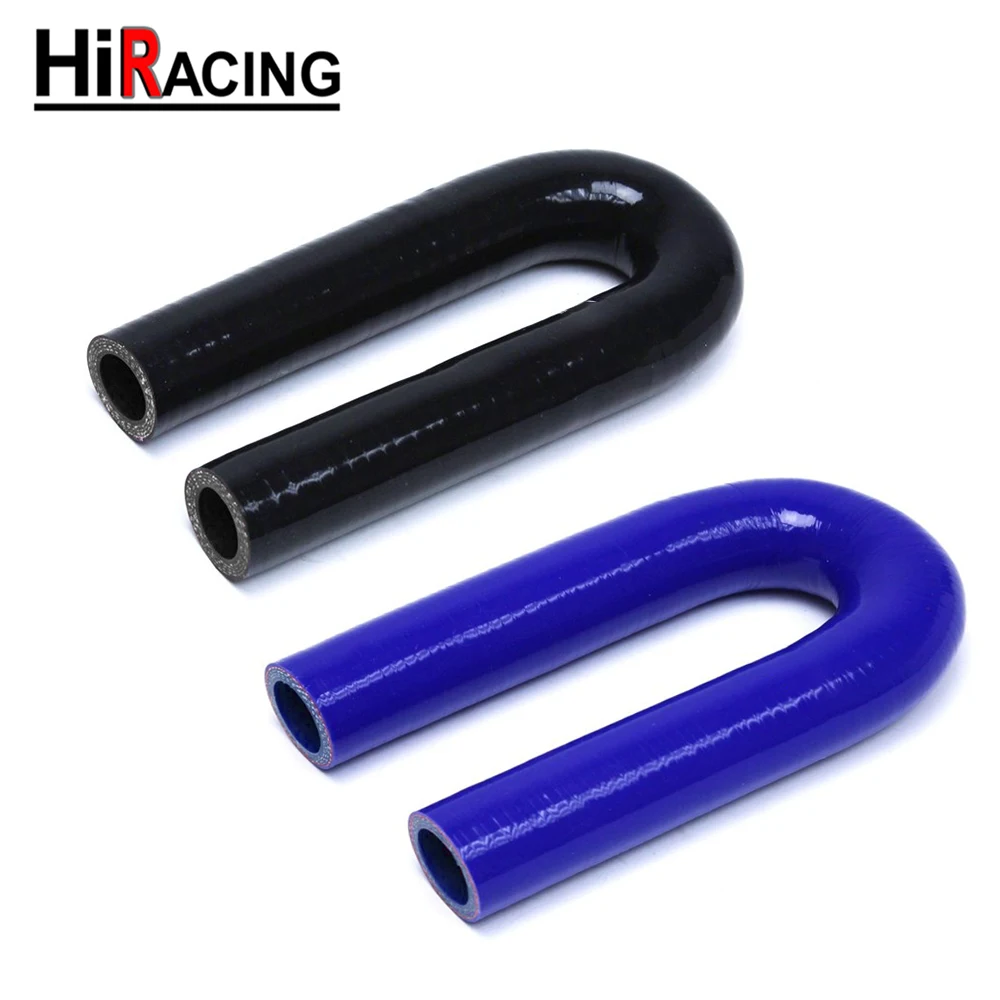 180 Degree Silicone Intercooler Hose ID Inside Diameter 19mm 16mm 22mm U Bend Coupler Elbow Turbo Curve Pipe 4-Ply Reinforced