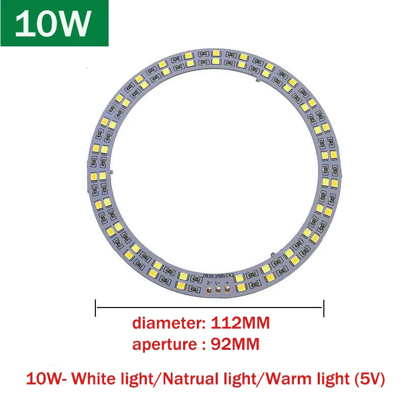 DC5V Dimmable LED chip 5/10/12W Surface Light Source SMD 5730 LED Light  Beads DIY Tricolor Adjustable LED Bulb White Warm White