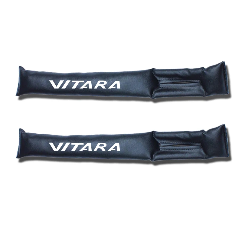 Vitara White 2PCS 2 шт. автомобильное кресло зазор разъем для Suzuki Scross Vitara сиденье Подушка щелевая зазор Pad наполнители - Название цвета: Vitara White 2PCS