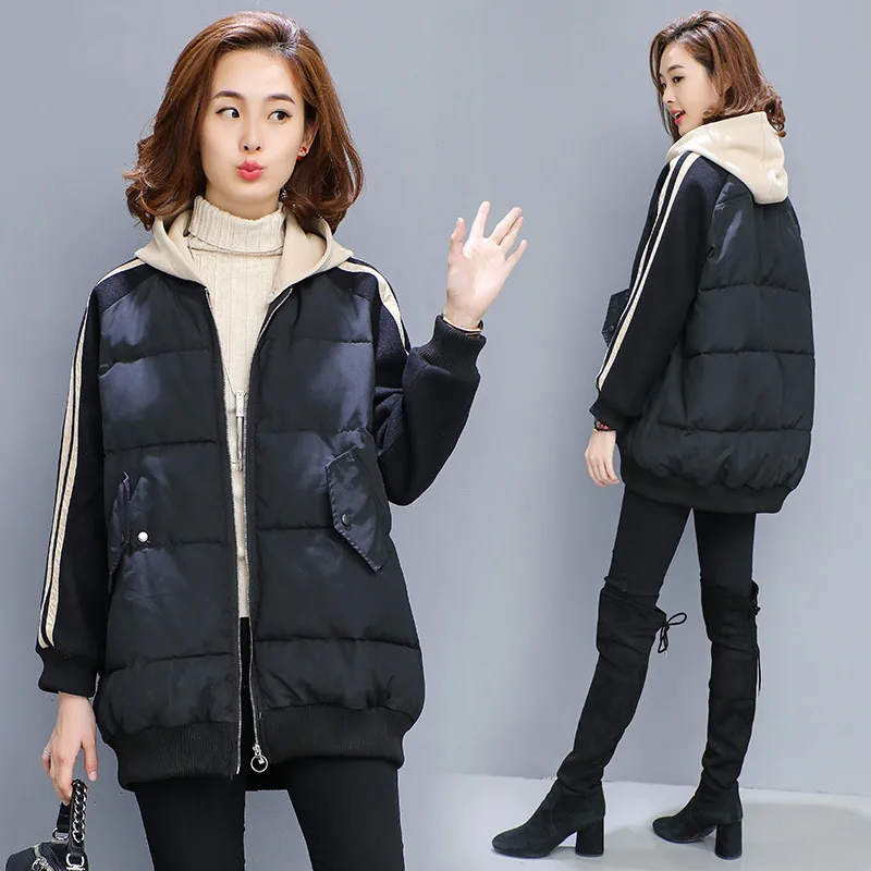 

Women's Short Thick 2018 New Style Korean-style Versatile A- line Slimming Cotton-padded Jacket Cotton-padded Clothes Winter Sma