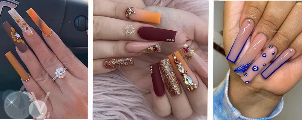 Dicas de Unhas Bolsas Unhas Falsas 500 Peças Longo c Curvado Francês Ponta Falsa Imprensa Clara no Unha Atacado 100 x 3 longo c curvado dicas de unhas francês