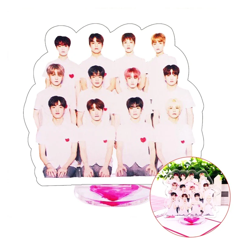 

KPOP TREASURE Members Acrylic Desktop Ornament TREASURE Double-side Figure Stand Model Plate Holder for Fans Gift Collection