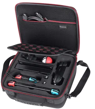

Smatree Hard Carrying Case for Nintendo Switch, Compatible with Switch Pro Controller-Super Smash Bros Edition and Poke Ball Plu