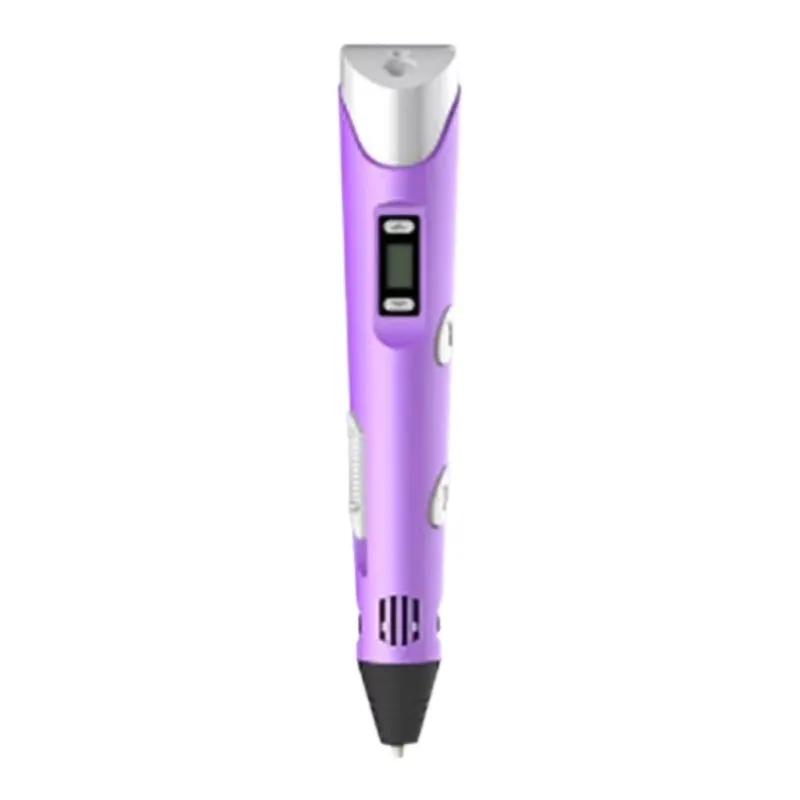 purple Новая 3D печать Ручка USB питание безопасная нормальная температура дети мальчик девочка принтер ручка с PLA нити - Цвет: purple