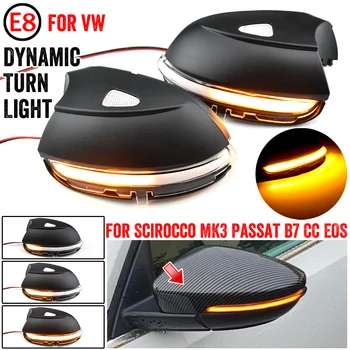 

2 pieces LED Side Wing Dynamic Turn Signal Light Rearview Mirror Indicator For VW Passat CC B7 Beetle Scirocco Jetta MK6 Euro