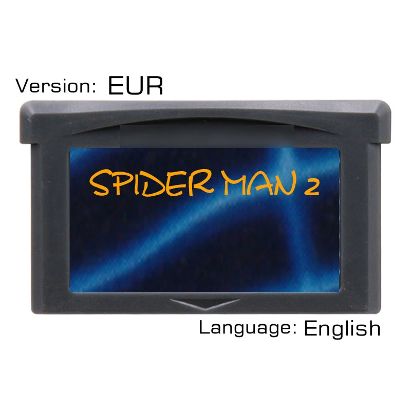 Spiderman2 32 бит видеоигры картридж Консоли Карты EUR версия Язык Английский