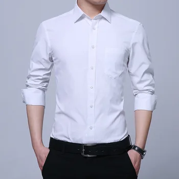 

Classical Men's Shirt Long Sleeve Business Formal Shirts Male Slim Fit Casual Shirts