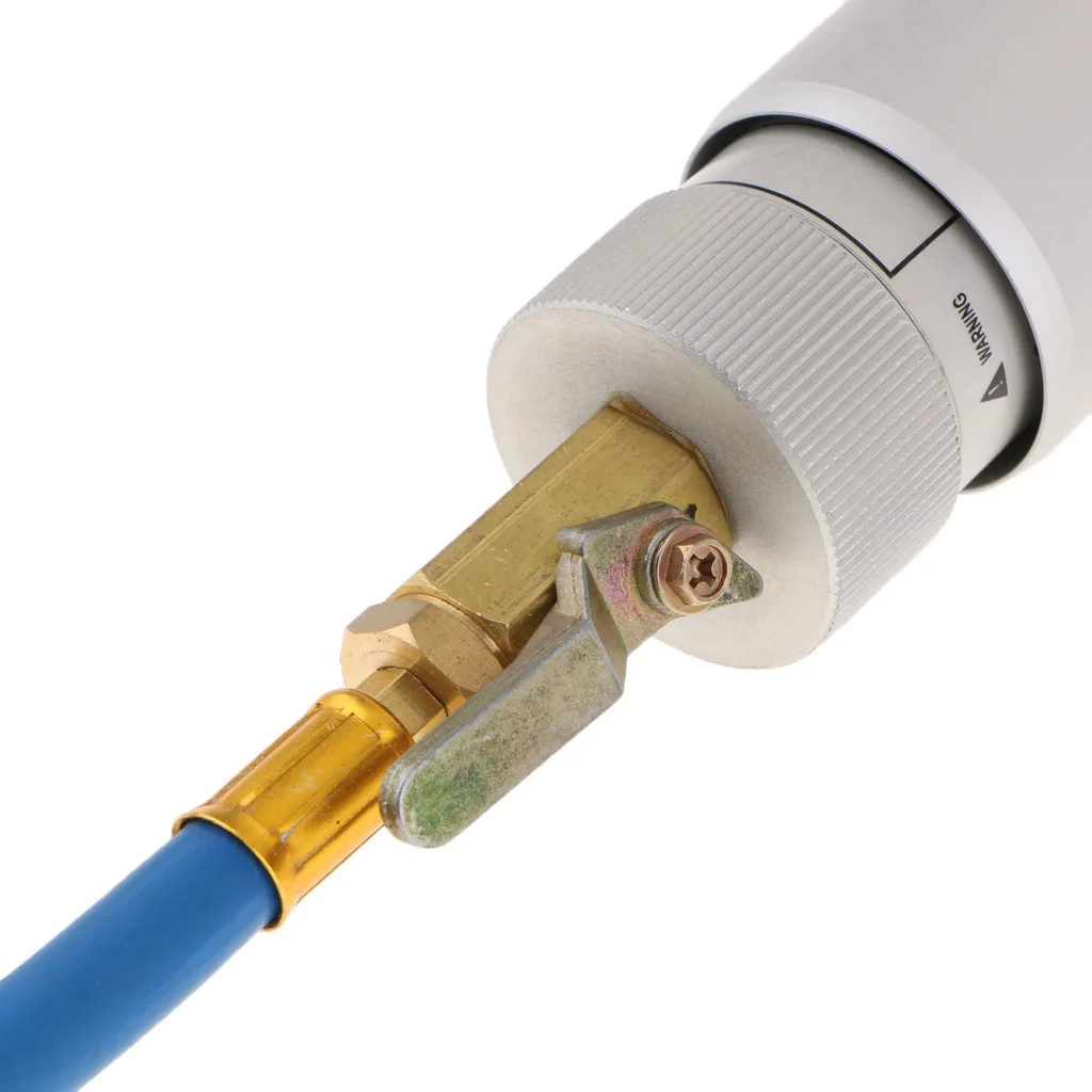 A/C AC Oil and Dye Injector with R-134a Snap Quick Coupler 1/4 inch SAE