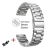 20 22mm Watch band for gear S3 S2 loop Stainless Steel bracelet for galaxy watch 3 41 45mm for Amazfit Bip Huawei GT Sport Strap ► Photo 2/6