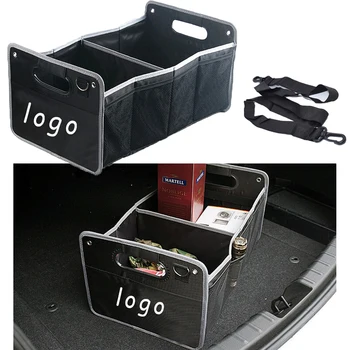 

Foldable Multifunction Organizer Black Trunk Box Storage Container Tidying Universal Fit For lexus rx gs gx Vehicle Car Gadget