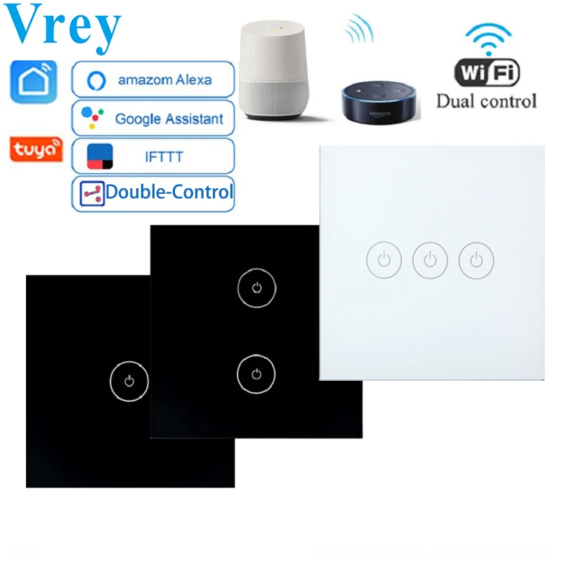 Умный сенсорный выключатель ЕС с двойным управлением двунаправленный