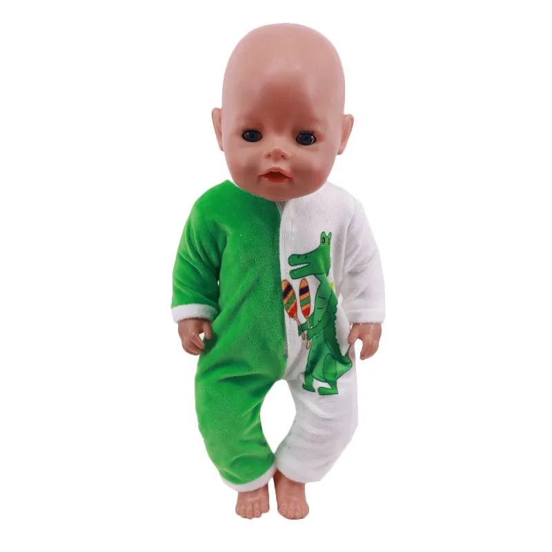 Doll Clothes Dress Skirt Cartoon Suit For 18 Inch American Girl 43Cm Baby Reborn Doll