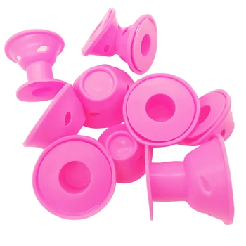 

20pcs Cosmetic Gift Curler Home Silicone Hair Rollers For Her Heat Free Salon Soft Easy Styling Sleep In Reusable DIY Tools