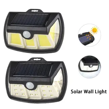 

1pcs Wall Solar Lamp Human Induction Light Three-sided Illumination Waterproof for Outdoors Courtyard Garden