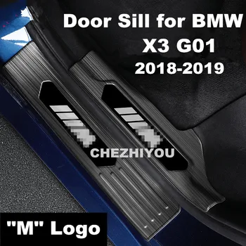 

Door Sill For BMW X3 G01 2018-2019 M Performance Door Step Welcome Pedal Threshold Hight Quality Stainless Steel 6 Pieces SB