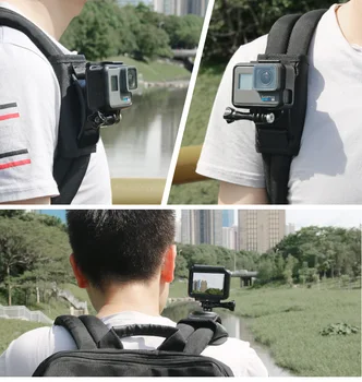 

Suitable for Action Gopro Hero7/6/5 Sports Camera Backpack Holder In Front of Chest and Shoulder