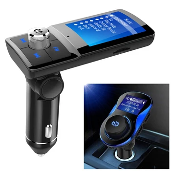 

Clear Voice Phone Call MP3 Music Car Bluetooth Player TF Card Radio Adapter FM Transmitter Color Screen Handsfree Fast Charging
