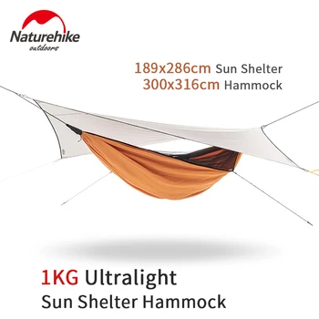 

Naturehike Ultralight 1 Person Sunshade Hammock Tent 40D Nylon Waterproof Hanging with Mosquito Net Outdoor Portable Swing Bed