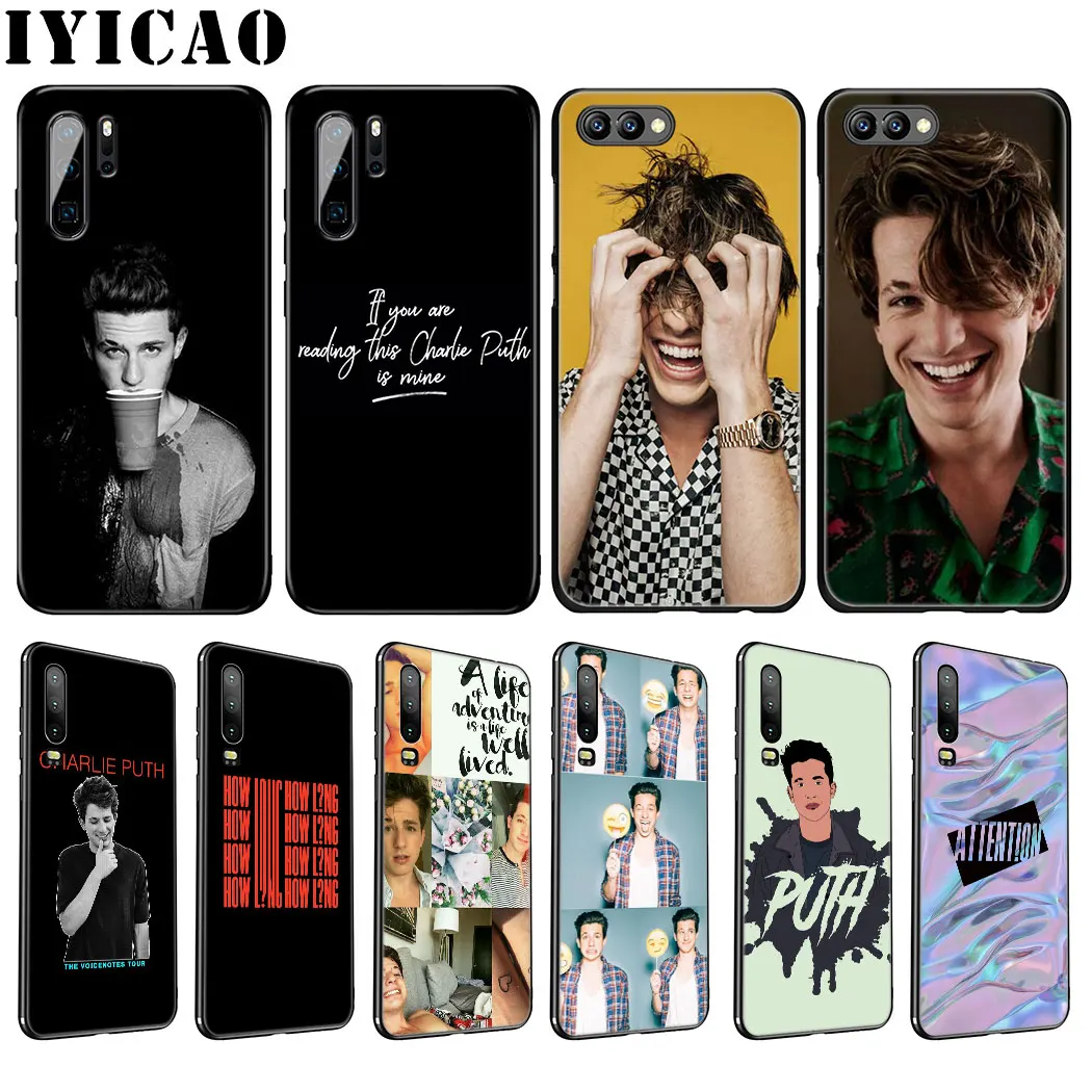 IYICAO Singer Charlie Puth Soft Case for Huawei P30 P20 Pro P10 P8 P9 Lite Mini 2017 P Smart Z Plus 2019 Cover |