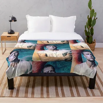 

Taron Egerton Throw Blanket Soft Sherpa Blanket Bed Sheet Single Knee Blanket Office Nap Blanket