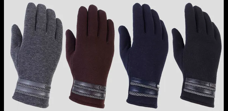 Модные перчатки с сенсорным экраном, перчатки для смартфонов, перчатки для вождения, подарок для мужчин и женщин, зимние теплые перчатки