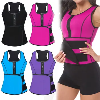 

Waist Trainer Body Shaper Vest Slimming Belt Neoprene Sweat Shapewear Sauna Corset Women Curve Shaper Adjustable Belly Girdle