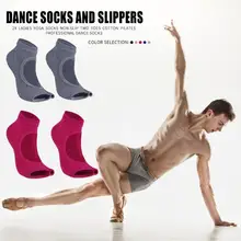 Лидер продаж; Йога носки износостойкие для занятий пилатесом балетные костюмы для занятий спортом, женские спортивные Для женщин женские два Нескользящие хлопковые носки в упаковке 2