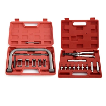 

21 Pcs Tool Bit Set: 11 Pcs Valve Stem Seal Removal + Installer Kit Set Tool Remover Pliers + Seal Adapters & 10 Pcs Car Motorcy