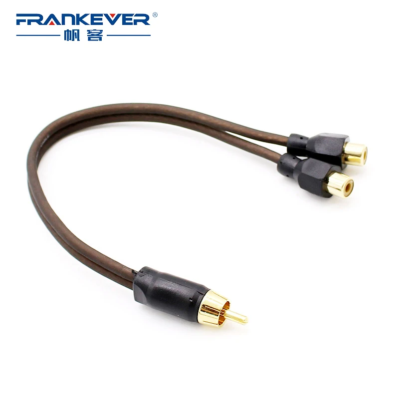 Аудиокабель Frankever со штекером 2 RCA на гнездо 1 Y разветвитель Кабель для