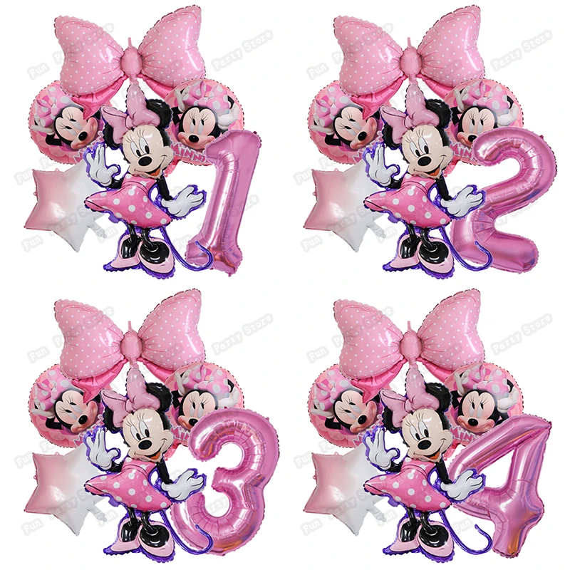 bespotten Tegenwerken woonadres 1Set Disney Minnie Mouse Thema Meisje Verjaardagsfeestje Decor Kids Roze  Ballon 1 2 3 4 5 6 7st Baby Shower Benodigdheden Kids Speelgoed  Globos|Ballonnen & Accessoires| - AliExpress