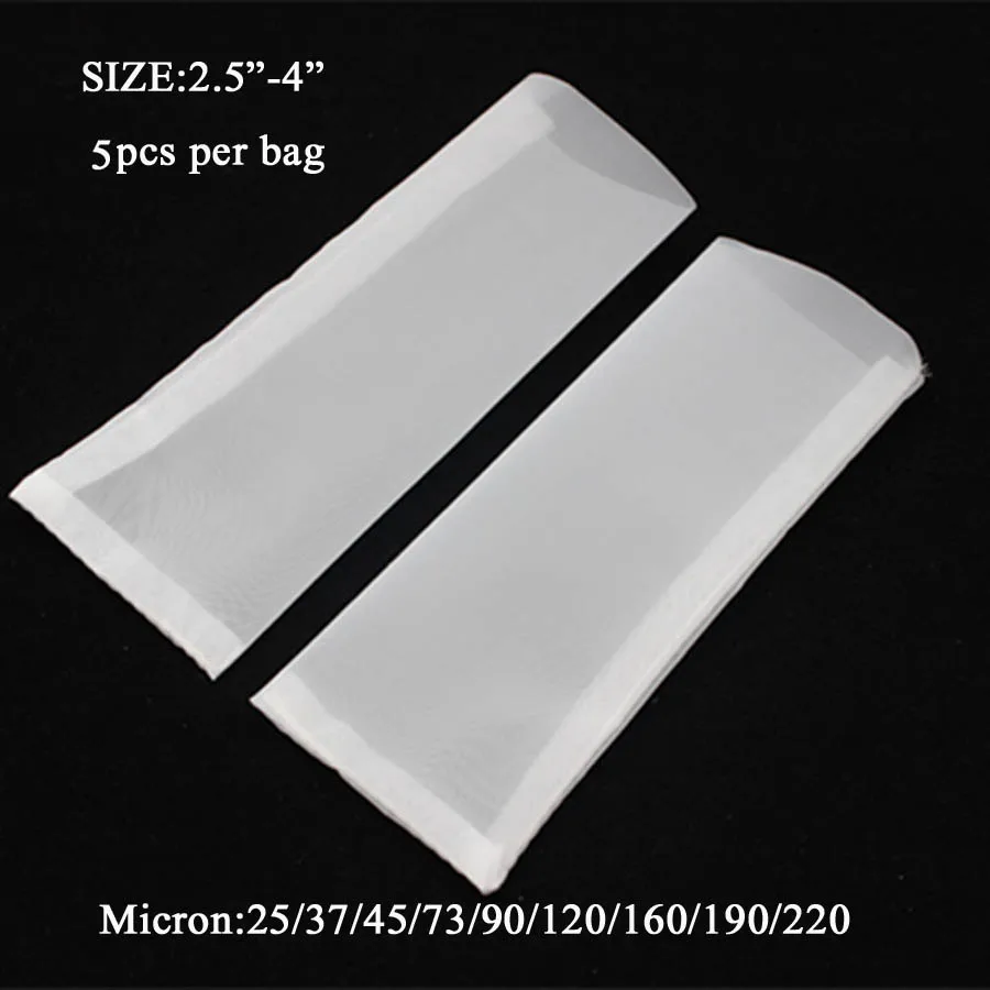 5 шт. 2,"* 4" 25/37/45/73/90/120/190 микро нейлоновый сечатый канифоль пресс для чая/цедильный мешок канифоли нейлона извлечения мешочные фильтры BD89