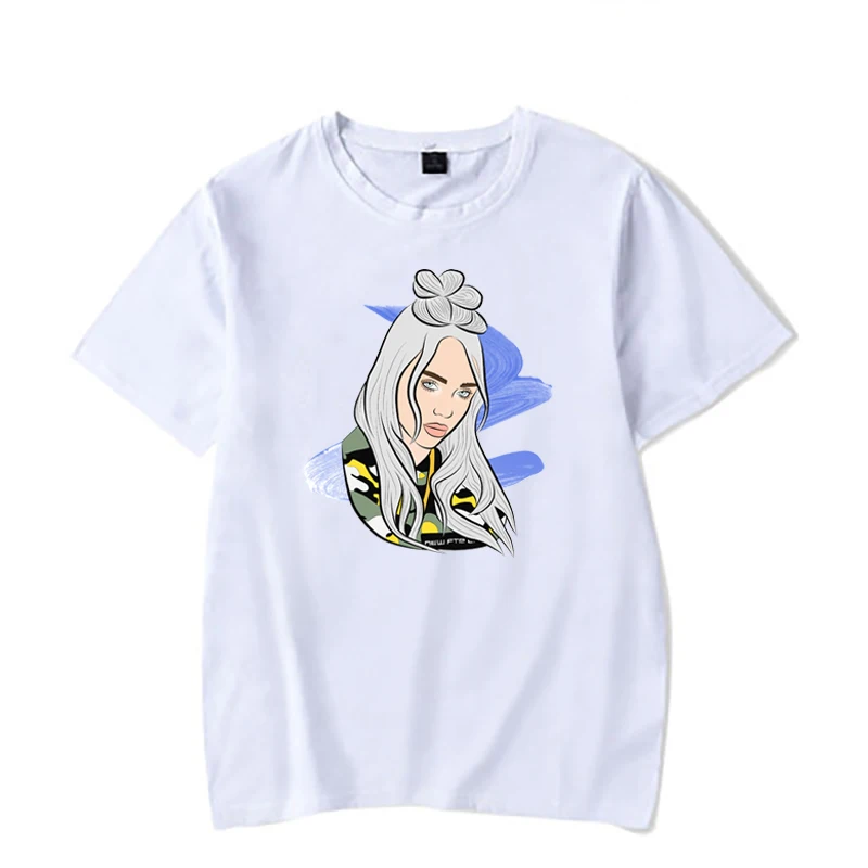 Модная детская одежда Billie Eilish; топы для маленьких девочек; футболки для мальчиков и девочек; Повседневный Детский костюм; топы; BAL634