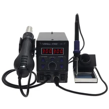 Yihua 8786d versão atualização remendo estação de solda quente e fria pistola de ar ferro de solda inteligente temperatura constante telepho