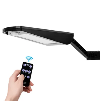 

LED Solar Power Street Light PIR Motion Sensor wall Lamp Outdoor Waterproof remote control rotate bracket