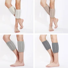 Одна пара зимних толстых теплых вязанных Гетр, носки для обуви, полосатые носки для женщин, кружевные эластичные сапоги, гетры, носки для обуви