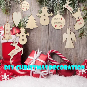 

Home Christmas Tree DIY Graffiti Fashion Wall Decoration 10PCS Christmas Hanging Pendant home decor рождество navidad