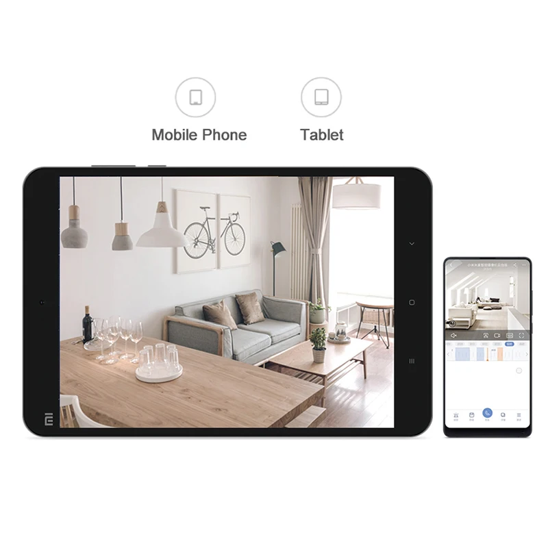 Смарт-Камера Mijia chuangmi xiaobay, веб-камера, 1080P HD, Wi-Fi, панорамирование, ночное видение, 360 угол обзора, видео камера, вид, Радионяня