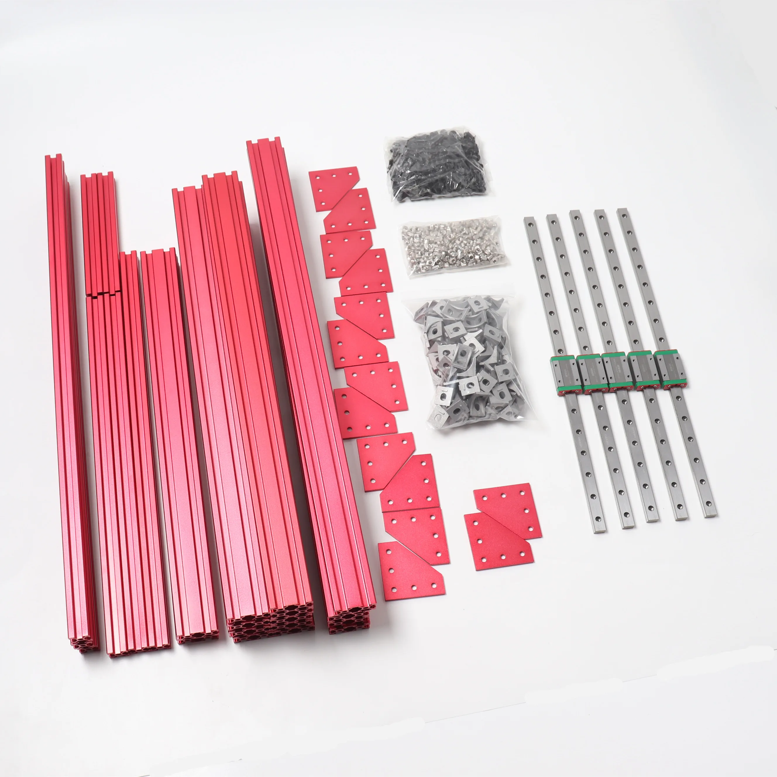 

BLV MGN12 Cube 3d printer extrusions frame kit with Genuine Hiwin MGN12H linear rails Z height 365/465/565/665mm