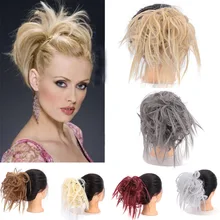 Lupu, эластичные аксессуары для волос, связка для волос, парики, пушистая прическа гулька волосы для наращивания, черные, коричневые, женские короткие резинки для волос