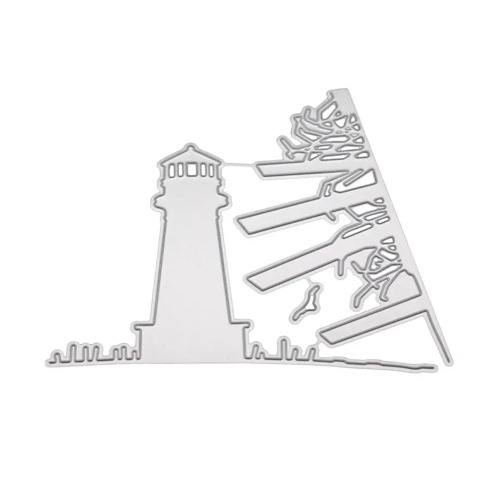 Вырубные штампы креативный пейзаж башня/фон декоративная поздравительная открытка украшения ремесла и скрапбукинг круг stampin up