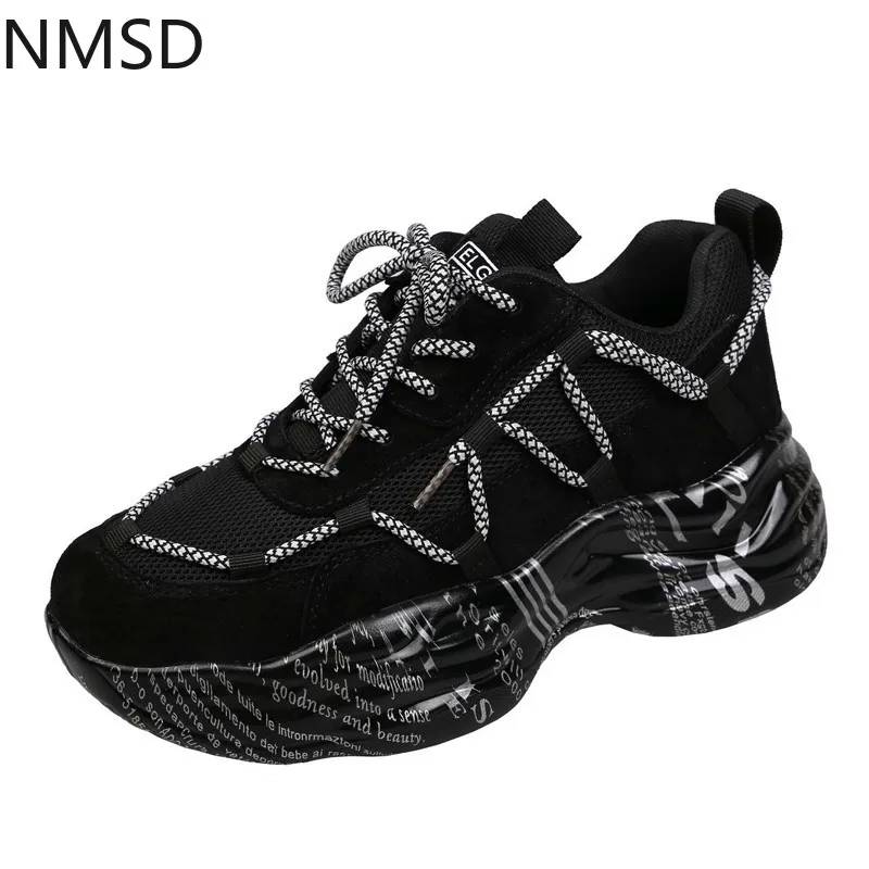 2020 Women Sneaker Autumn Women Fashion Shoes Chunky Sneakers For Female Thick Sole Sports