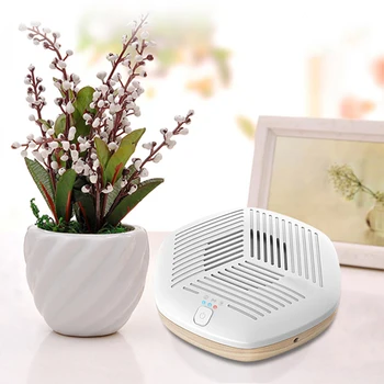 

Mini Portable Cleaner Smoke Dust Purification Ozone Air Purifier Negative Ion Generator For Home Office Hotel USB Rechargeable
