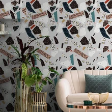 

Nordic PVC Self Adhesive Wallpaper Marble Stone Pattern Waterproof Wall Sticker Kitchen Living Room Desktop Table Vinyl Film